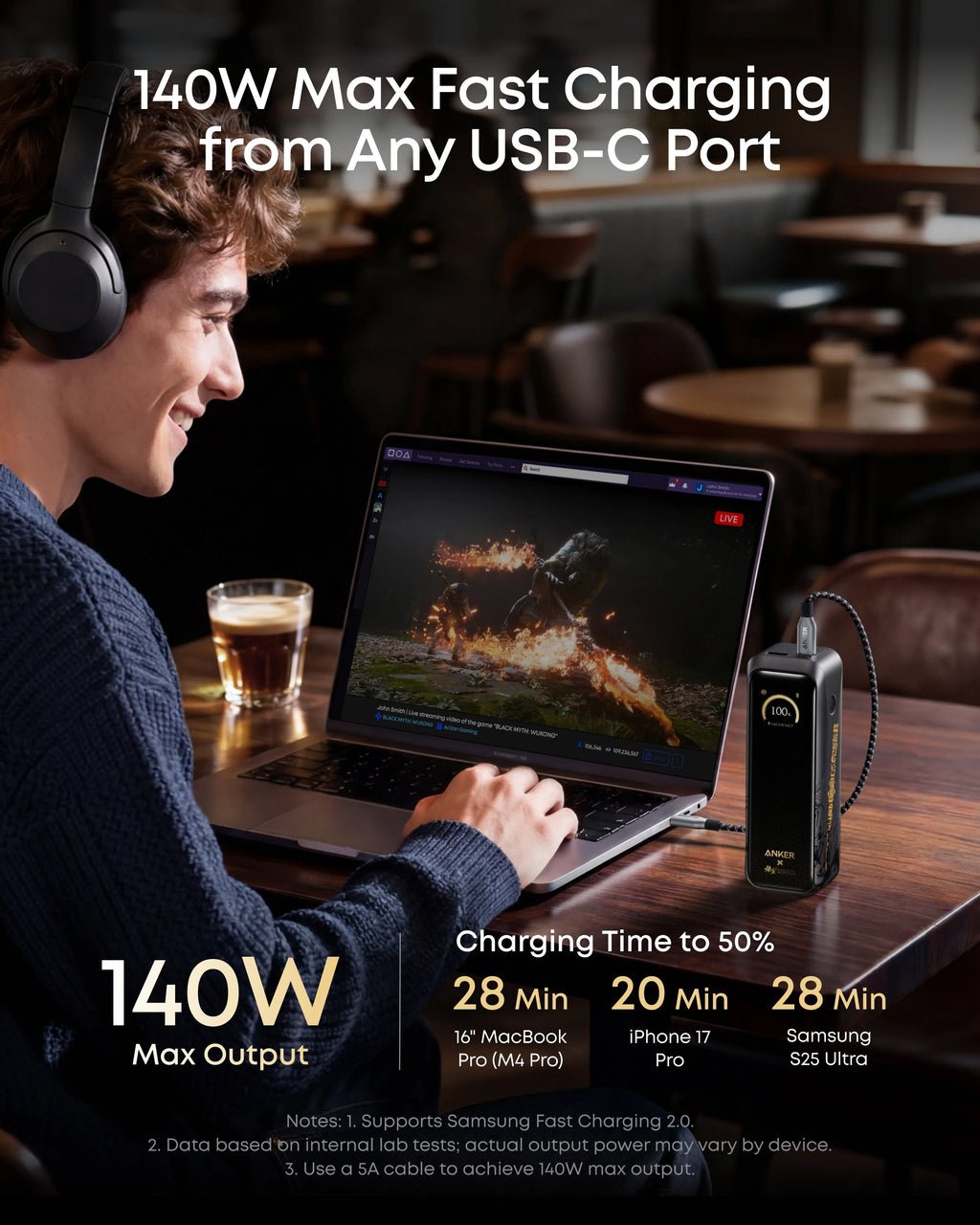 Power Bank (20K, 220W) Black Myth: Wukong Edition