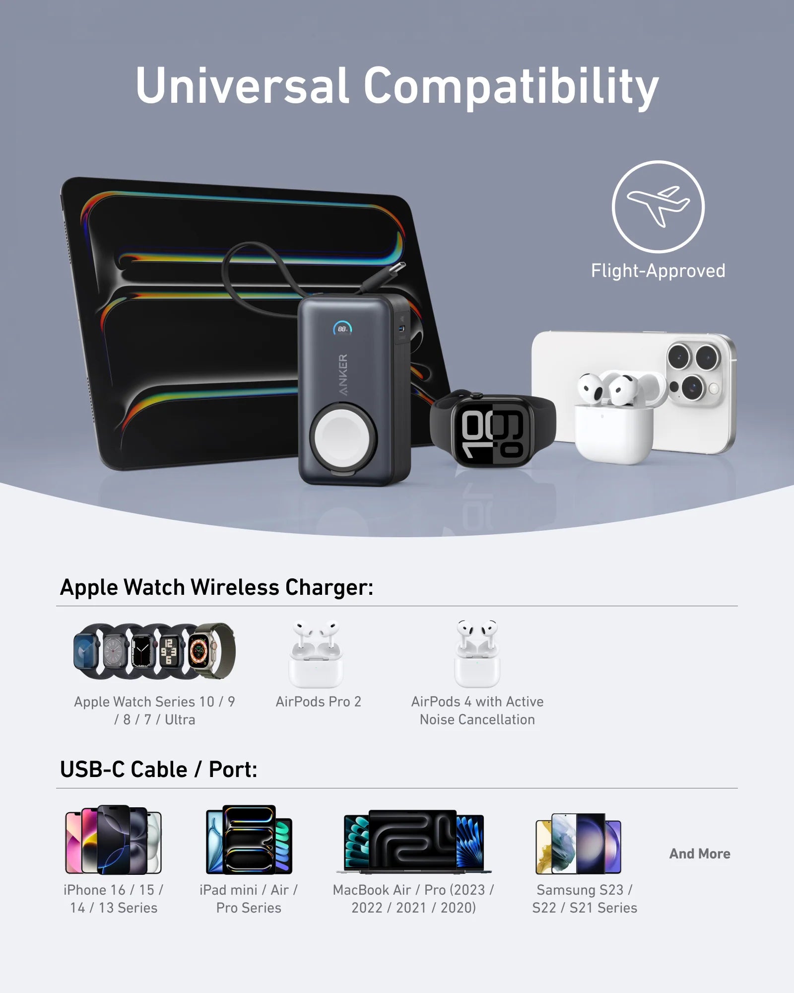 MagGo Power Bank (10K, 35W, For Apple Watch)