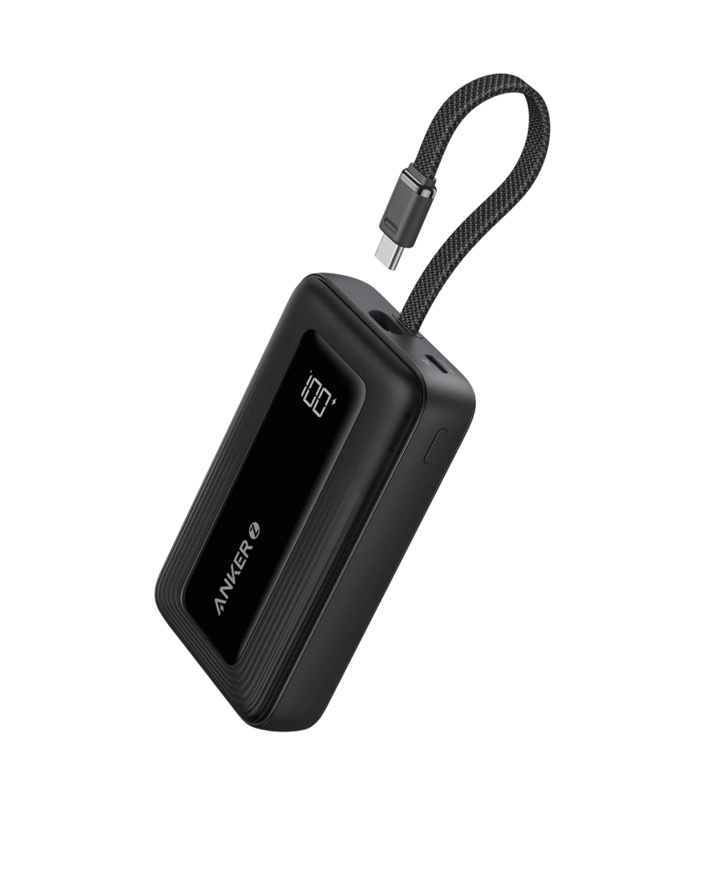 Zolo Power Bank (10K, 30W) with a 5.4-inch (13.7 cm) built-in USB-C cable.