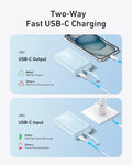 Zolo Power Bank (10K, 30W) with a 5.4-inch (13.7 cm) built-in USB-C cable.